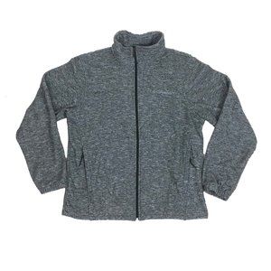 Columbia M Medium Full Zip Fleece Jacket Gray
